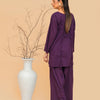 Corset Kurti & Farshi Shalwar — Deep Plum